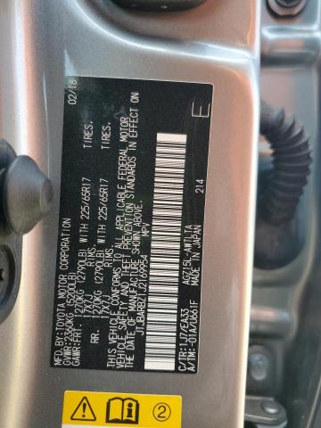 JTJBARBZ1J2169954 - 2018 LEXUS NX 300 BASE Күміс фото 13