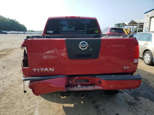 1N6BA0EK2CN314155 - 2012 NISSAN TITAN S RED photo 6