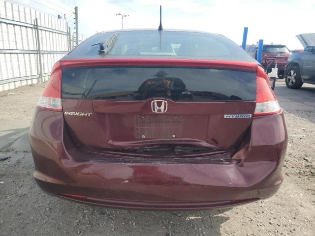 JHMZE2H76BS010088 - 2011 HONDA INSIGHT EX BURGUNDY photo 6