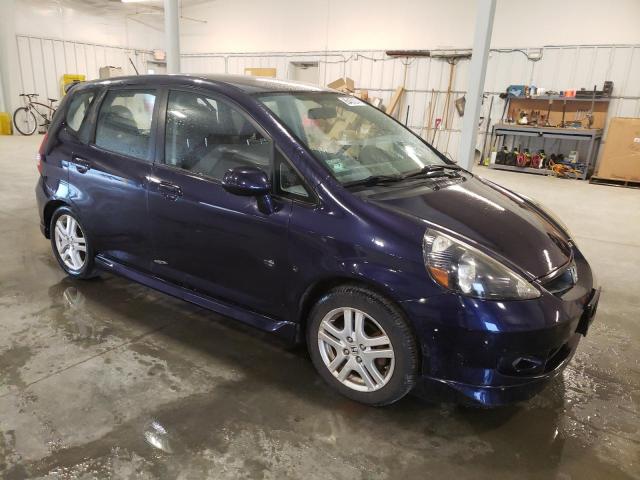 JHMGD376X8S038395 - 2008 HONDA FIT SPORT BLUE photo 4