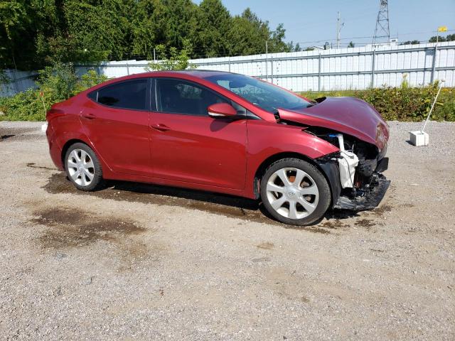 5NPDH4AEXDH153070 - 2013 HYUNDAI ELANTRA GLS RED photo 4