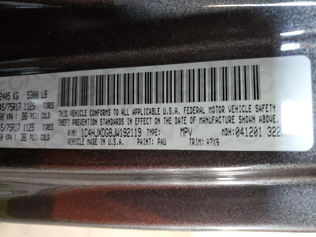 1C4HJXDG8JW192119 - 2018 JEEP WRANGLER U SPORT Gris foto 13