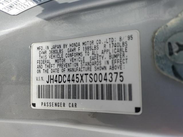 JH4DC445XTS004375 - 1996 ACURA INTEGRA LS SILVER photo 12