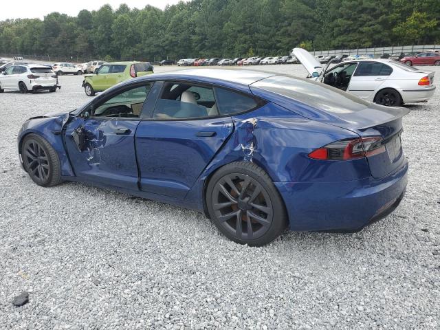 5YJSA1E69MF451699 - 2021 TESLA MODEL S BLUE photo 2