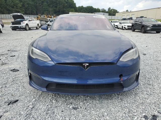 5YJSA1E69MF451699 - 2021 TESLA MODEL S BLUE photo 5