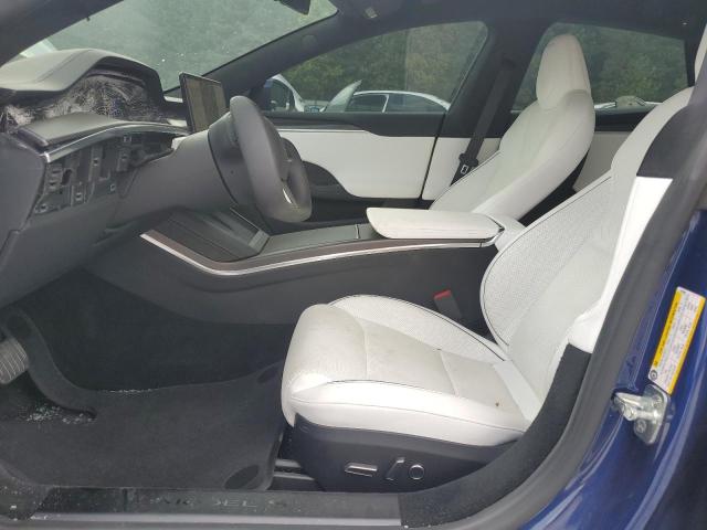 5YJSA1E69MF451699 - 2021 TESLA MODEL S BLUE photo 7