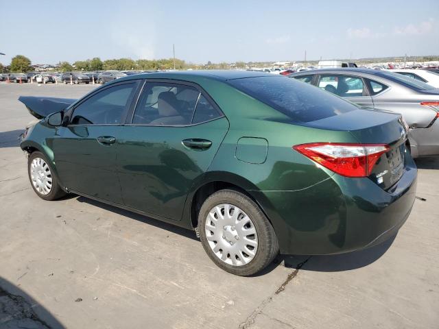 2T1BURHE2EC067262 - 2014 TOYOTA COROLLA L GREEN photo 2