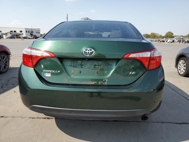 2T1BURHE2EC067262 - 2014 TOYOTA COROLLA L GREEN photo 6