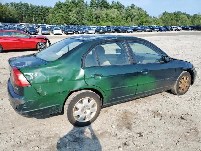 2HGES258X2H606674 - 2002 HONDA CIVIC EX GREEN photo 3