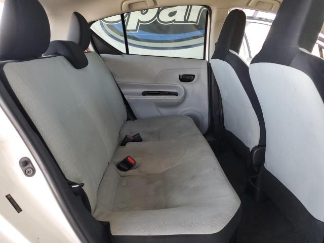 JTDKDTB3XD1555902 - 2013 TOYOTA PRIUS C WHITE photo 10