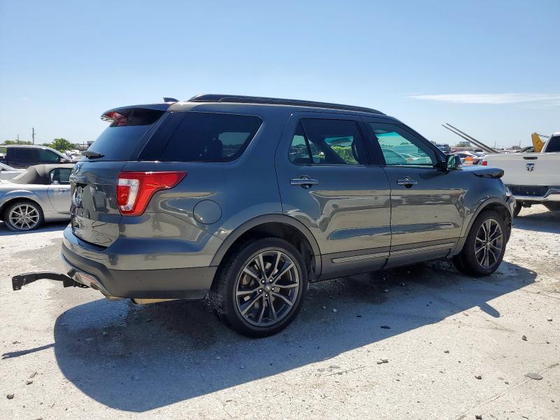 1FM5K7D84HGB78873 - 2017 FORD EXPLORER XLT CHARCOAL photo 3