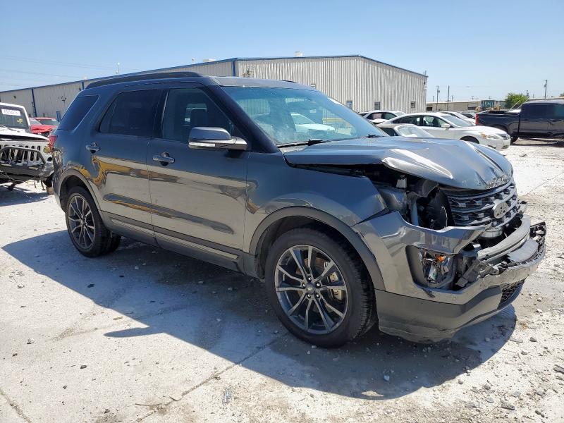 1FM5K7D84HGB78873 - 2017 FORD EXPLORER XLT CHARCOAL photo 4