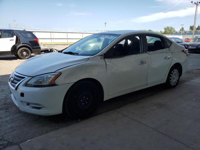 3N1AB7AP6EL664660 - 2014 NISSAN SENTRA S WHITE photo 1