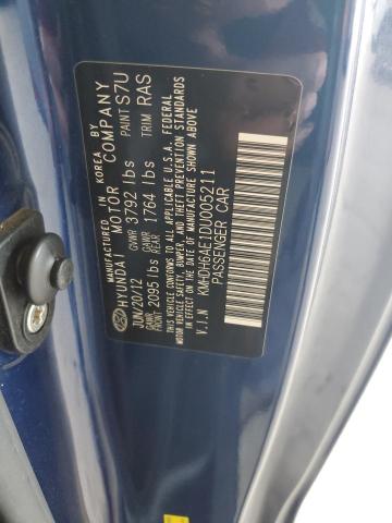 KMHDH6AE1DU005211 - 2013 HYUNDAI ELANTRA CO GS BLUE photo 12