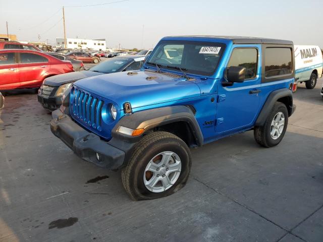 1C4GJXAN0MW790739 - 2021 JEEP WRANGLER SPORT BLUE photo 1