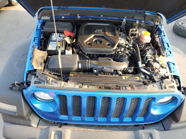 1C4GJXAN0MW790739 - 2021 JEEP WRANGLER SPORT BLUE photo 12