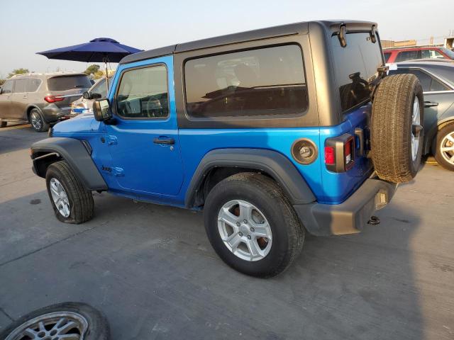 1C4GJXAN0MW790739 - 2021 JEEP WRANGLER SPORT BLUE photo 2