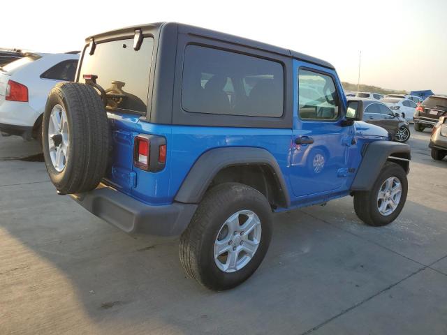 1C4GJXAN0MW790739 - 2021 JEEP WRANGLER SPORT BLUE photo 3