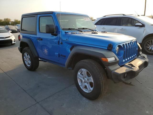 1C4GJXAN0MW790739 - 2021 JEEP WRANGLER SPORT BLUE photo 4