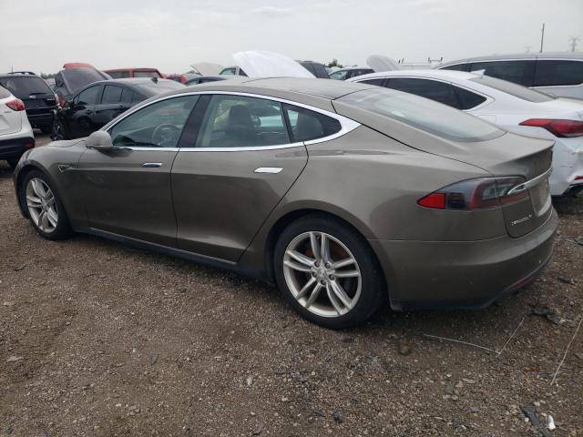 5YJSA1E29FF113302 - 2015 TESLA MODEL S TAN photo 2