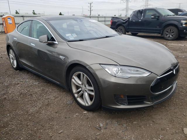 5YJSA1E29FF113302 - 2015 TESLA MODEL S TAN photo 4