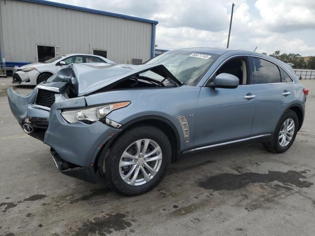 JN8CS1MU2HM142756 - 2017 INFINITI QX70 BLUE photo 1