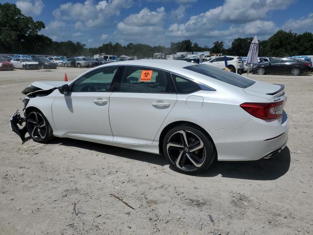 1HGCV1F34NA124054 - 2022 HONDA ACCORD SPORT WHITE photo 2