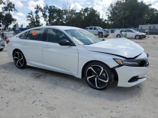 1HGCV1F34NA124054 - 2022 HONDA ACCORD SPORT WHITE photo 4