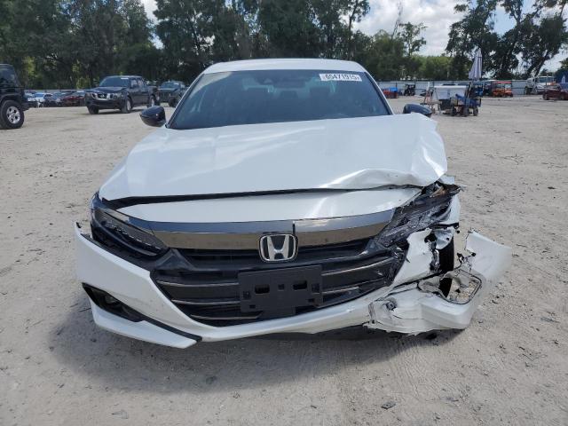 1HGCV1F34NA124054 - 2022 HONDA ACCORD SPORT WHITE photo 5