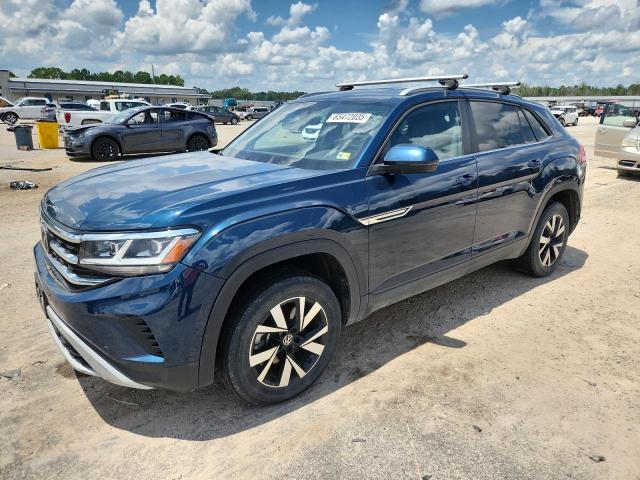 1V2LC2CA1MC223395 - 2021 VOLKSWAGEN ATLAS CROS SE BLUE photo 1