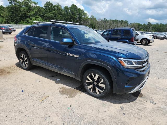 1V2LC2CA1MC223395 - 2021 VOLKSWAGEN ATLAS CROS SE BLUE photo 4