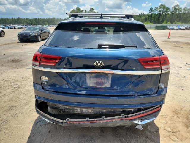 1V2LC2CA1MC223395 - 2021 VOLKSWAGEN ATLAS CROS SE BLUE photo 6