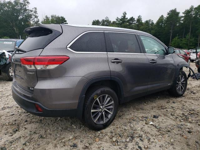 5TDJGRFH2KS070472 - 2019 TOYOTA HIGHLANDER HYBRID GRAY photo 3