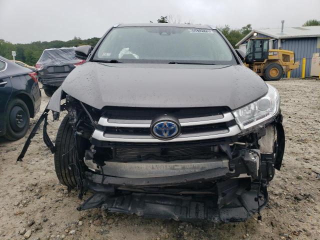 5TDJGRFH2KS070472 - 2019 TOYOTA HIGHLANDER HYBRID GRAY photo 5