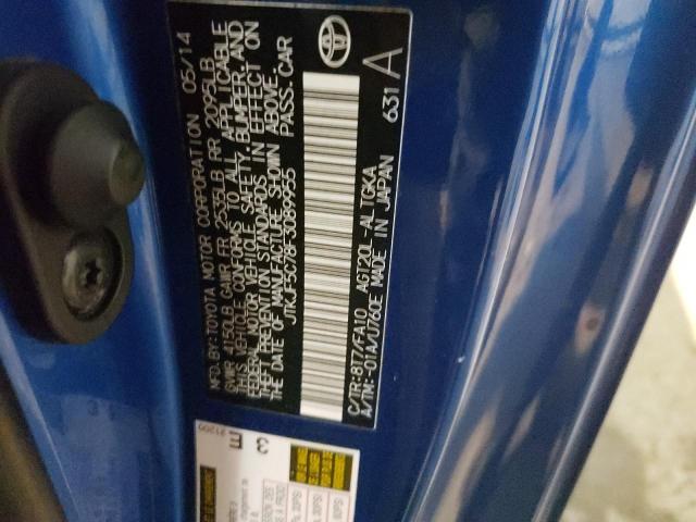 JTKJF5C78F3089955 - 2015 TOYOTA SCION TC 蓝色 照片 13