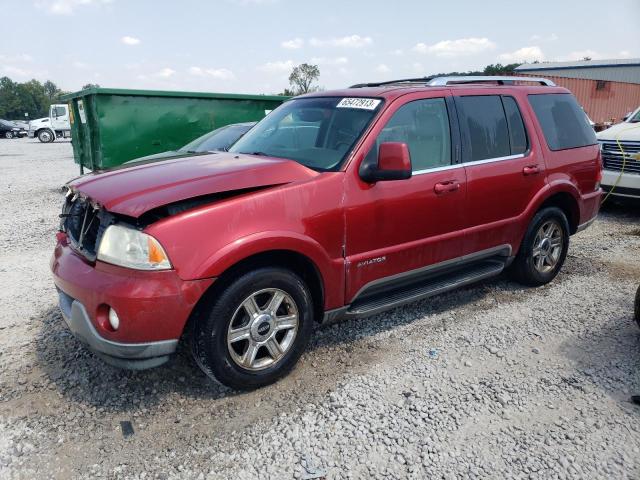 5LMEU68H44ZJ46225 - 2004 LINCOLN AVIATOR 勃艮第红 照片 1
