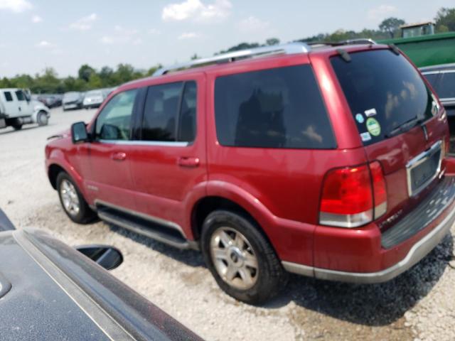 5LMEU68H44ZJ46225 - 2004 LINCOLN AVIATOR 勃艮第红 照片 2