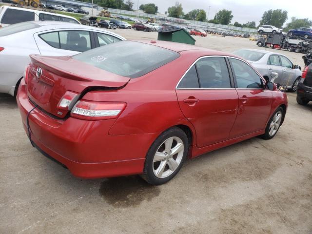 4T1BF3EK0BU121699 - 2011 TOYOTA CAMRY BASE RED photo 3