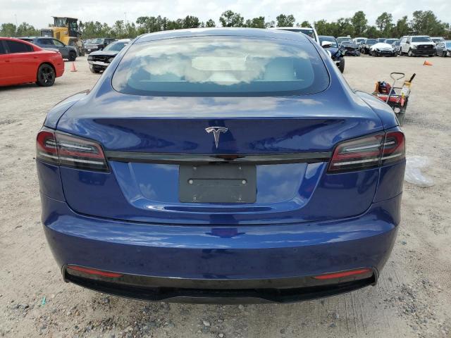 5YJSA1E5XNF489760 - 2022 TESLA MODEL S BLUE photo 6