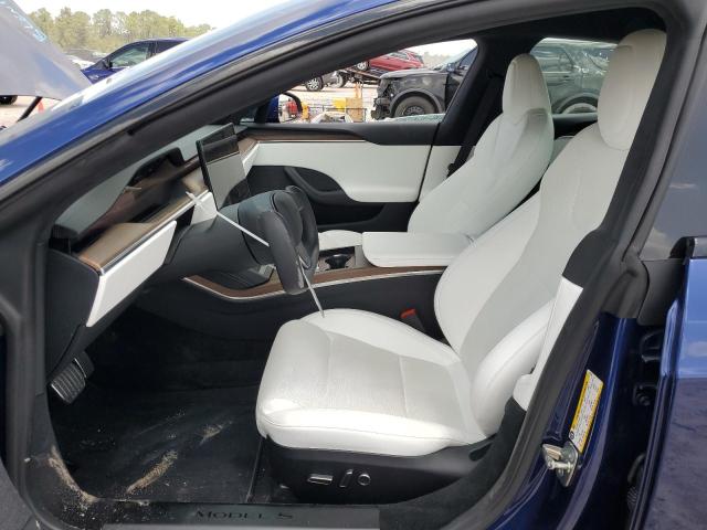5YJSA1E5XNF489760 - 2022 TESLA MODEL S BLUE photo 7