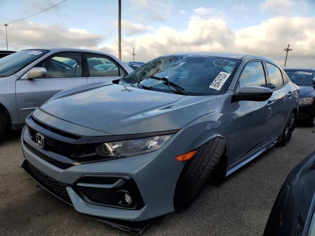 SHHFK7H48MU202661 - 2021 HONDA CIVIC SPORT GRAY photo 1