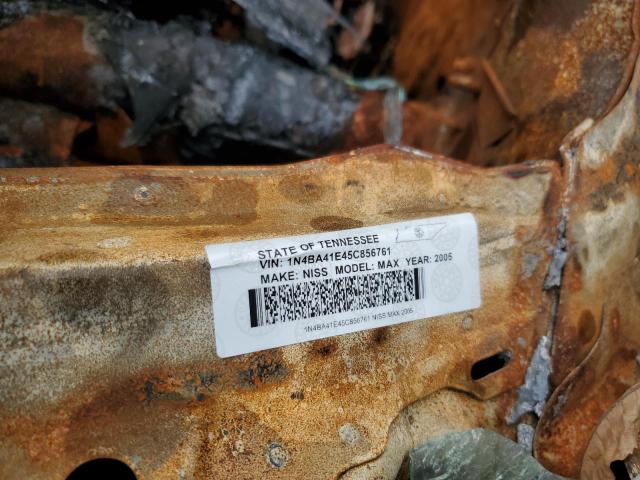 1N4BA41E45C856761 - 2005 NISSAN MAXIMA SE BURN photo 12