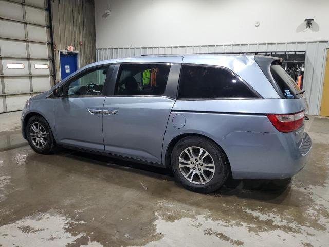 5FNRL5H64BB042213 - 2011 HONDA ODYSSEY EXL BLUE photo 2