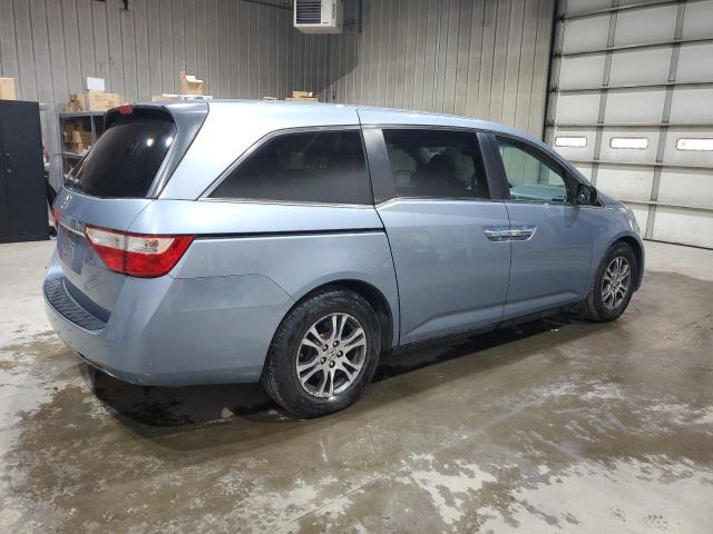 5FNRL5H64BB042213 - 2011 HONDA ODYSSEY EXL BLUE photo 3