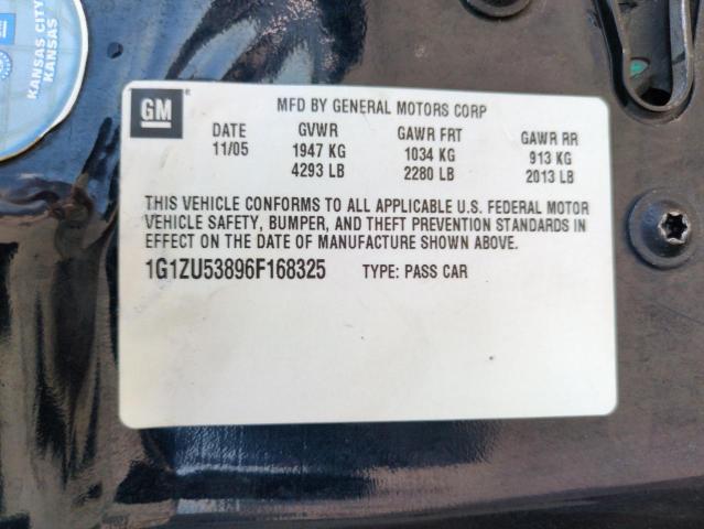 1G1ZU53896F168325 - 2006 CHEVROLET MALIBU LTZ BLUE photo 12