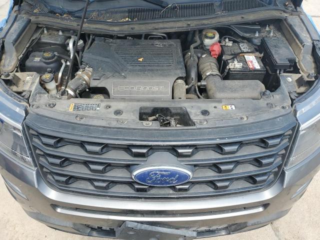 1FM5K8GT6GGC40908 - 2016 FORD EXPLORER SPORT GRAY photo 12