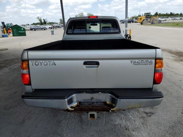 5TESN92N04Z449496 - 2004 TOYOTA TACOMA XTRACAB PRERUNNER SILVER photo 6