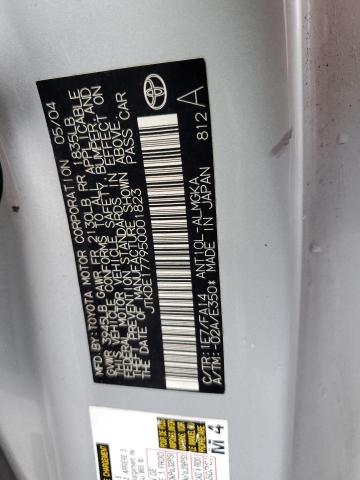 JTKDE177950001823 - 2005 TOYOTA SCION TC 银色 照片 12