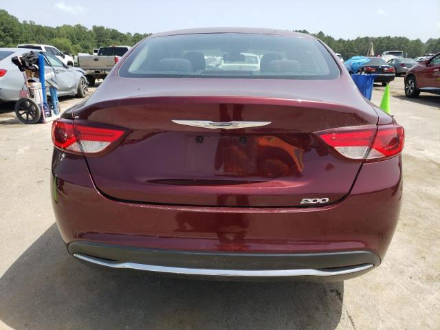 1C3CCCABXFN571274 - 2015 CHRYSLER 200 LIMITED MAROON photo 6