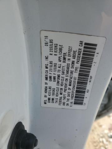 1HGCR2F50HA056187 - 2017 HONDA ACCORD SPORT 白色 照片 12
